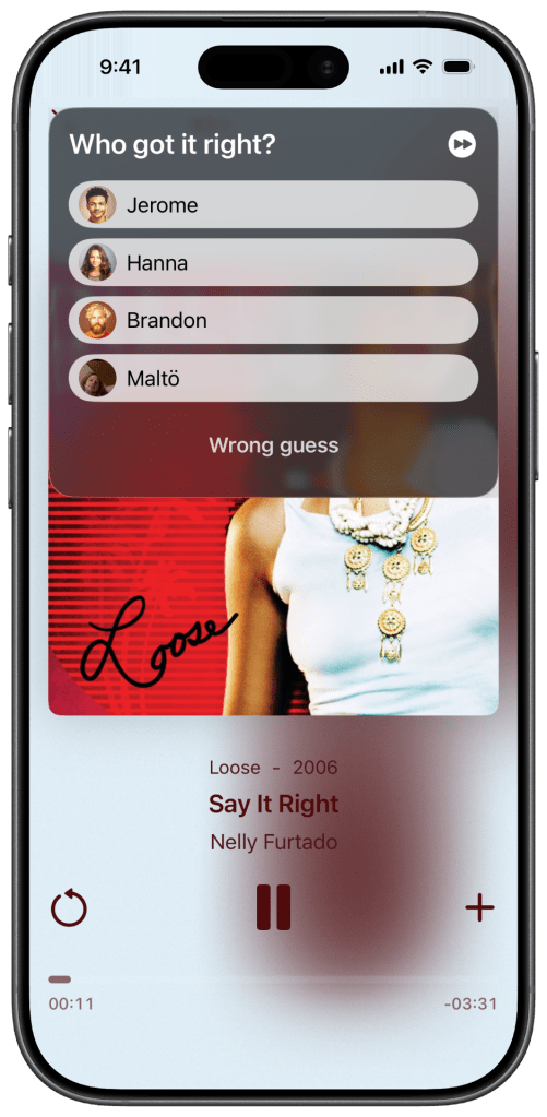 Multiplayer Mode Reveal View after a user hit the buzzer
